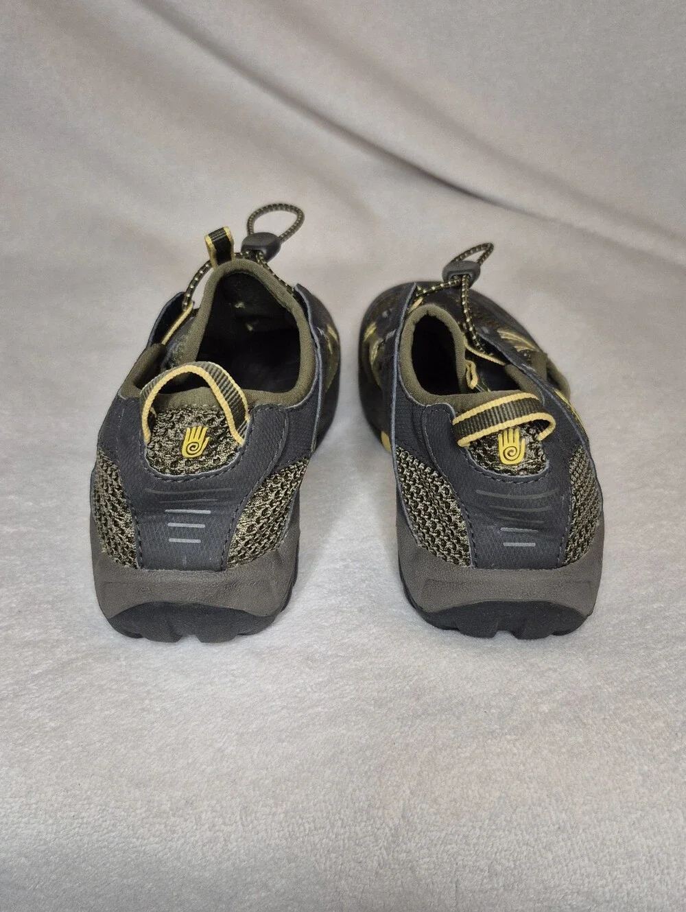 Copy Teva OMNIUM 2 Bungee - Unisex Youth SIZE 3 (Kids) Grey Tones Yellow Accents